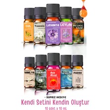 PremiumPort Kendi Setini Kendin Oluştur 10 Adet 10ML Esansiyel Yağ Oda Kokusu