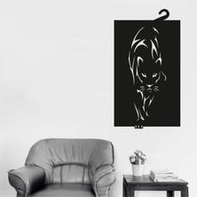 PremiumPort Şık Ahşap Jaguar Figürlü Duvar Panosu ile Evinize Zarafet Katın