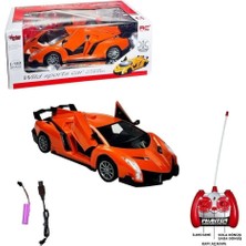 Vardem Uzaktan Kumandalı Şarjlı Işıklı Wild Sport Kapıları Açılan Araba VR-1383-9A Turuncu