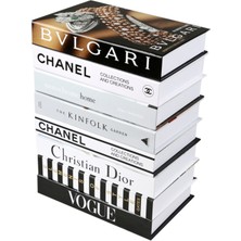 PremiumPort 8'li Dekoratif Kitap Kutusu Seti, Şık ve Fonksiyonel Tasarım