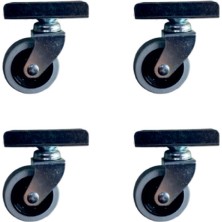 MiraLive Furç Uzun-Sunta Bilyalı Teker - 20X50 - Gri - 18MM HKS184 - 4 Adet