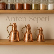 PremiumPort El Yapımı Bakır Mini Güğüm Seti, Şık ve Kullanışlı Tasarım