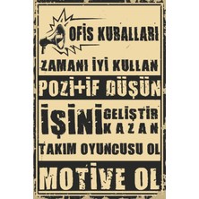 PremiumPort Retro Ahşap Öğrenci Kuralları Poster, Şık ve Dayanıklı Dekorasyon