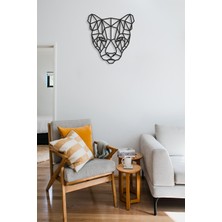 PremiumPort Şık Mdf Kaplan Çıta Duvar Dekorasyonu, Lazer Kesim, 32X31 cm