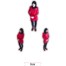 PremiumPort 3D Reçine Minyatür Insan Figürleri, Teraryum ve Diorama Dekorasyonları