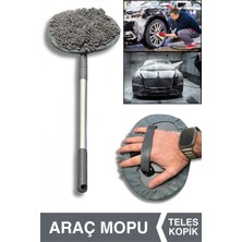 Ellesill Germany Teleskopik Araç Mopu Gri Renk - Car Multiflex