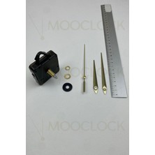 PremiumPort Sessiz Duvar Saati Mekanizması 22 mm Şaft, Akar, Askılı, Orta Boy