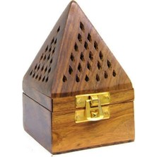 PremiumPort Pramit Şekilli Ahşap Tütsülük Seti 3'lü Hediye Paketinde