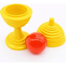 MiraLive Sarı Renk Sihirli Kupa Top Kaybetme Oyunu 7 cm
