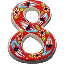 PremiumPort El Yapımı 3 Renk Seramik Kapı Numarası, Modern ve Şık Tasarım