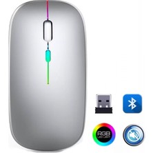 MiraLive ZR215 CBA100 Rgb Gümüş Şarjlı Mouse