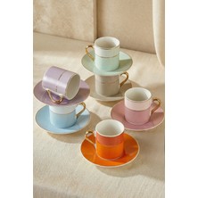 Neva N3505 Monet 6 Kişilik Kahve Fincan Takımı