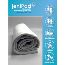 Jenipad Hasta ve Bebek Altı  Yıkanabilir Ultra Emici Sıvı Geçirmez Tekrar Kullanılabilir Yatak Pedi Kanatlı