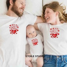 Etoile Studio Aşk-Sın-Sen Aile T-Shirt Kombini Sevgiler Günü