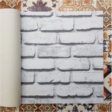 PremiumPort 3 Boyutlu Taş Desenli Duvar Kağıdı 5m², Tutkal Hediye