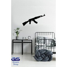 PremiumPort Sevilen Silah Temalı Mdf Duvar Dekoru, Modern Oyun ve Koleksiyon Için