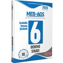 Data Yayınları 2026 Meb-Ags Fasiküllü Tamamı Çözümlü 6 Deneme Sınavı