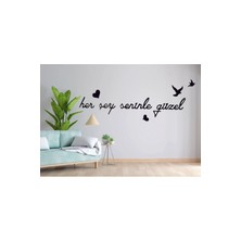 PremiumPort El Yapımı Ahşap Yazı Duvar Dekoru, Şık ve Doğal Tasarım