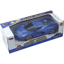 Vardem Uzaktan Kumandalı Full Fonksiyon Şarjlı Işıklı 25 cm Süper Araba VR-699-217A Mavi
