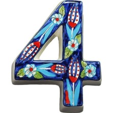 PremiumPort El Yapımı Seramik Kapı Numarası, 3 Renk Seçenekli ve Şık Tasarım