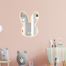 PremiumPort Sevimli Tavşan Figürlü Dekoratif Güvenli Kırılmaz Ayna