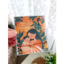 GHL STORY Anneler Günü Bilekliği Kalp Metal Boncuklu Kırmızı İp Bağlamalı(10 Adet)