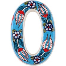 PremiumPort El Yapımı Mavi Seramik Kapı Numarası, Şık ve Dayanıklı Tasarım