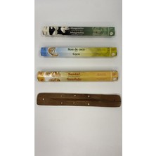 PremiumPort 3’lü Tütsü Seti ve Kayık Hediyeli, Manolya, Hindistan Cevizi, Sandal Ağacı