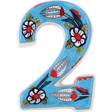 PremiumPort El Yapımı Seramik Kapı Numarası, Şık ve Renkli Tasarım