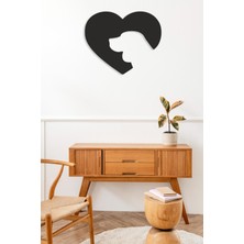 PremiumPort Sevimli Köpek Temalı Mdf Duvar Dekoru 45X36 Cm, Lazer Kesim Tasarım
