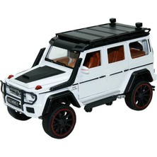 Vardem Çek Bırak 1:22 Ölçek 22 cm Sesli ve Işıklı Oyuncak Jeep Modeli HCL-901A Beyaz