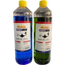 PremiumPort Mavi Kandil Yağı, Kokusuz, Dumansız, Iç Mekan, 1 Lt, Çift Paket
