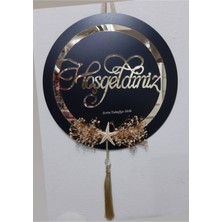 PremiumPort Şık ve Renkli Pleksi Kapı Süsü ile Hoşgeldiniz Dekorasyonu