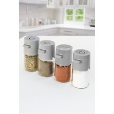 PremiumPort 4’lü Gramaj Ayarlı Tuşlu Baharat ve Tuzluk Seti, Dozajlama Özelliği