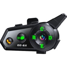 Çeşithane  Motosiklet Interkom Seti - 6 Sürücü Bağlantılı, Hi-Fi Ses Kaliteli Bluetooth Kulaklık, Kask Uyumlu Dağcılık ve Motorcu Haberleşme Sistemi