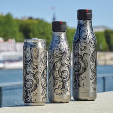 PremiumPort Paslanmaz Çelik 500ML Çift Katmanlı Termos Tattoo Isı Yalıtımlı