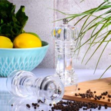 PremiumPort Akrilik Büyük Öğütücü Değirmen, Yüksek Performanslı ve Dayanıklı Kullanım