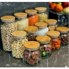 PremiumPort Vakum Kapaklı Üç Boy Kavanoz Seti ve Baharat Etiketleri, 12’li