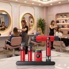 PremiumPort 4'lü Set: Çok Fonksiyonlu Saç Kesme ve Iyonize Fön Makinesi