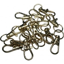 Orhan Çanta 0.8 cm Balık Kanca Light (Gold) - Metal Çanta ve Cüzdan Askı Klipsi - 20 Adet