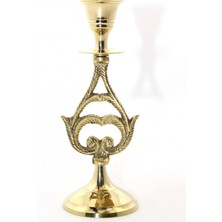 Marsilyan Tekli Pirinç Şamdan Model 6