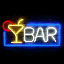 Marsilyan Bar Yazılı Neon LED Işık