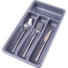 Ankaverse Gri - 4 Bölmeli Çekmece Içi Kaşıklık (5286)