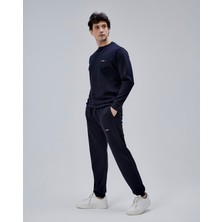 Moon Cover Mooncover Erkek Double Face Pike Eşofman Takımı – Nakış Detaylı Lacivert