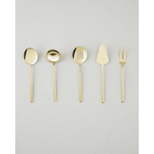 English Home Aurelia Paslanmaz Çelik 5'li Servis Seti 20,5X22,8X21,8X23,5X22 cm Gold