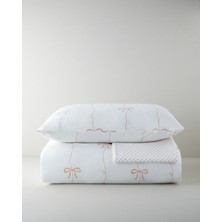 English Home Pretty Charm Kolay Ütülenir Çarşaflı Tek Kişilik Nevresim Takımı 160x220 cm Pudra