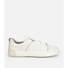 Hotiç Erkek Deri Beyaz Bağcık Detaylı Spor Ayakkabı