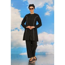 İlkyaz Fashion Kadın Tam Tesettür Siyah Mayo