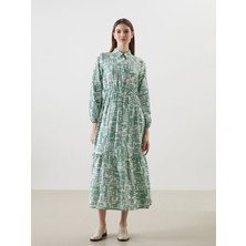 Lc Waikiki Yeni Sezon Gömlek Yaka Desenli Elbise