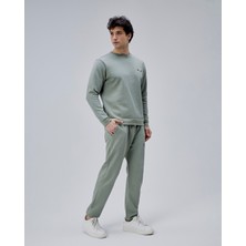 Moon Cover Mooncover Erkek Double Face Pike Eşofman Takımı – Nakış Detaylı Haki